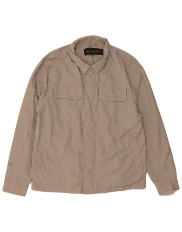 French Connection Herre Utility Jacket UK 40 Large Beige Polyamid