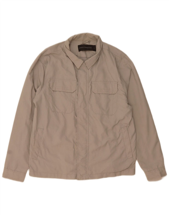 French Connection Herre Utility Jacket UK 40 Large Beige Polyamid