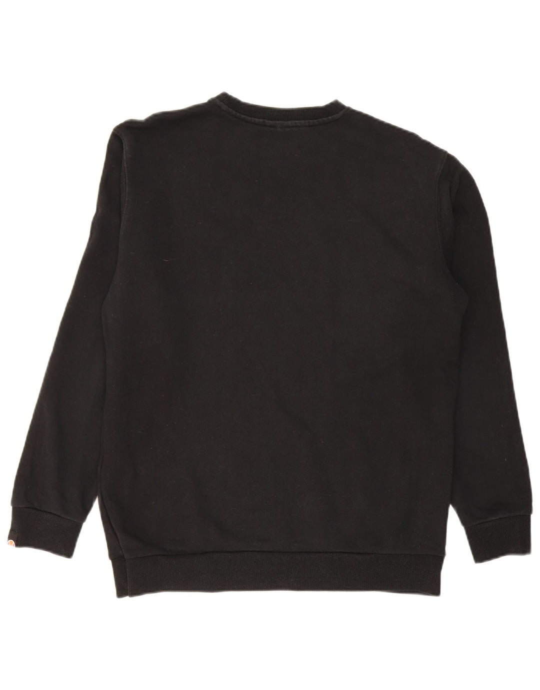 ELLESSE Mens Graphic Sweatshirt Jumper Medium Black Cotton