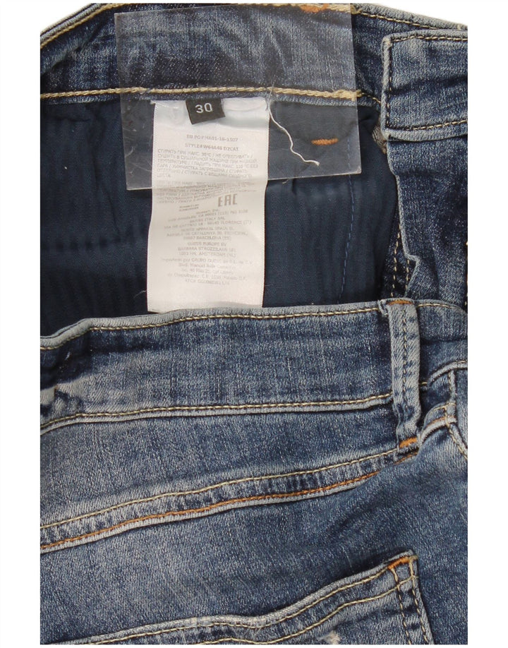 GUESS Distressed Skinny Jeans til kvinder W30 L30 Blå