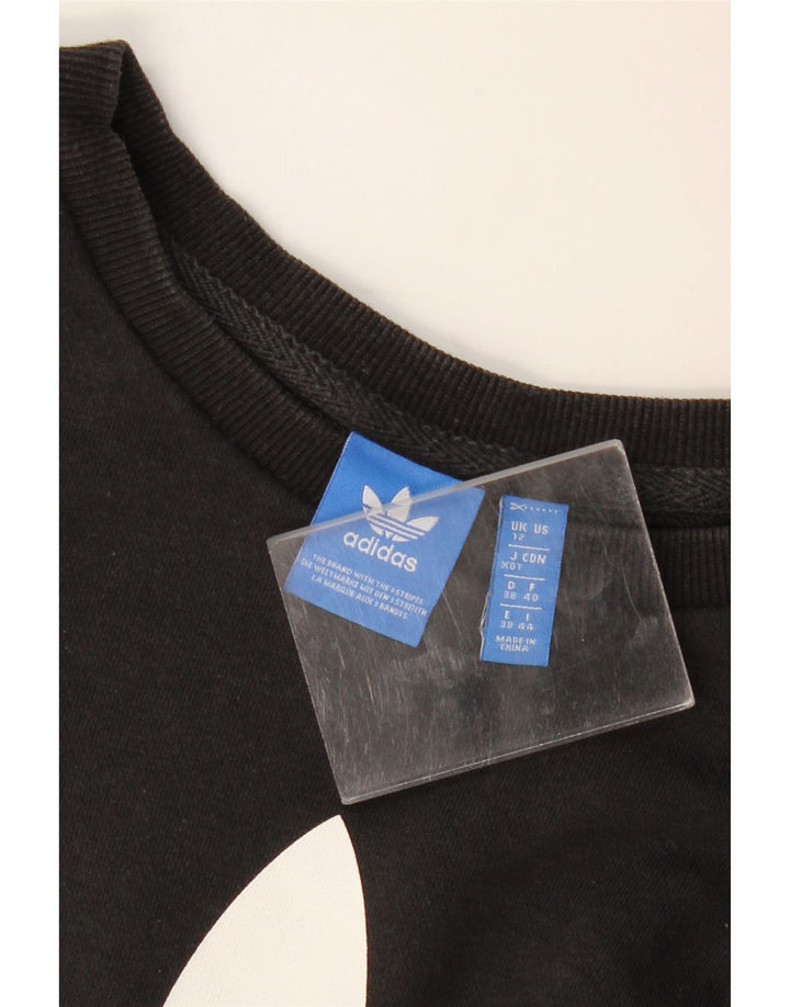 Adidas Graphic Sweatshirt Jumper UK 12 Medium Sort