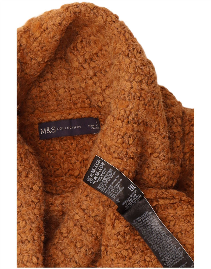 Marks & Spencer Dame Oversized rullehals sweater UK 10 Small Brown