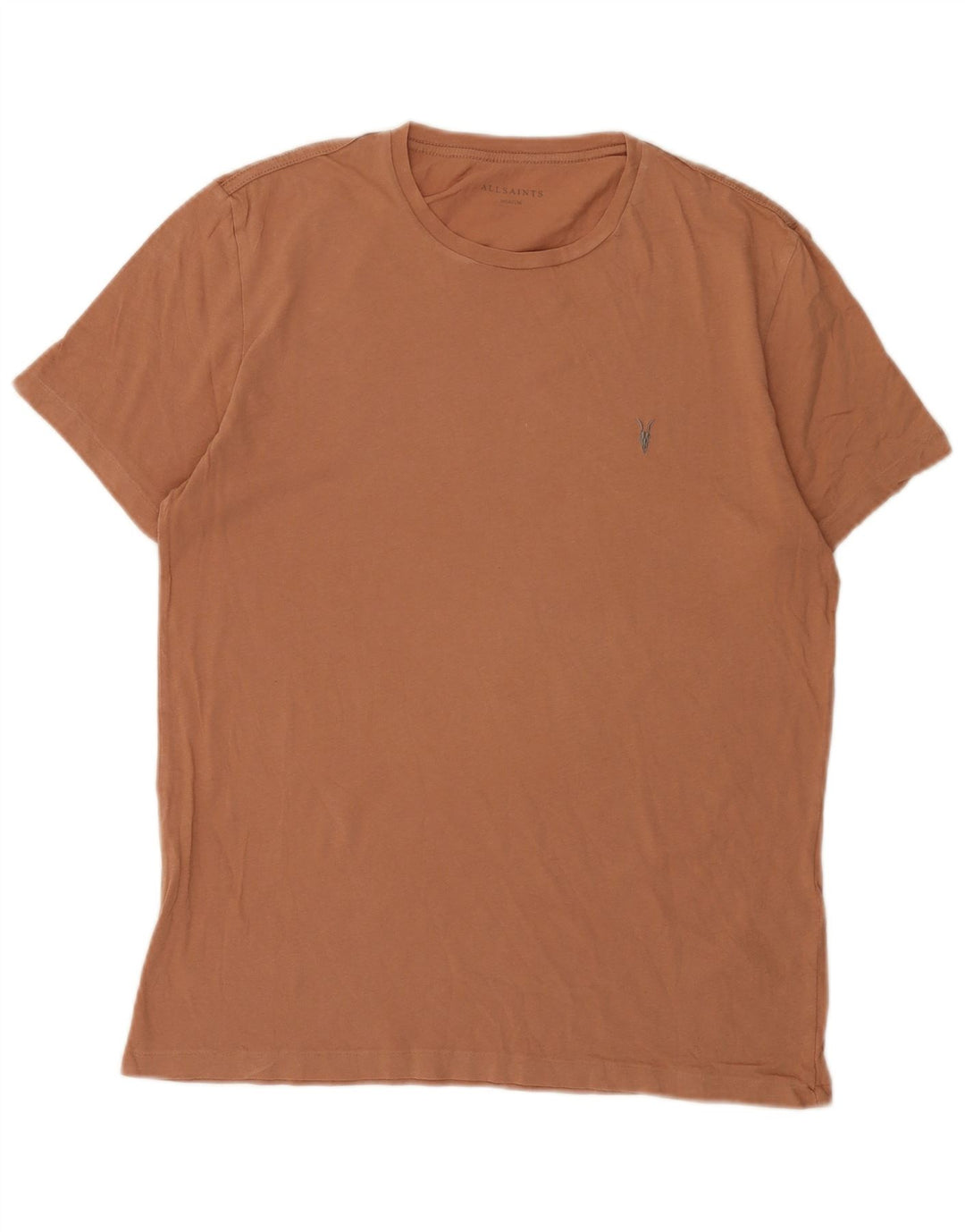 All Saints Herre T-Shirt Top Medium Brun Bomuld