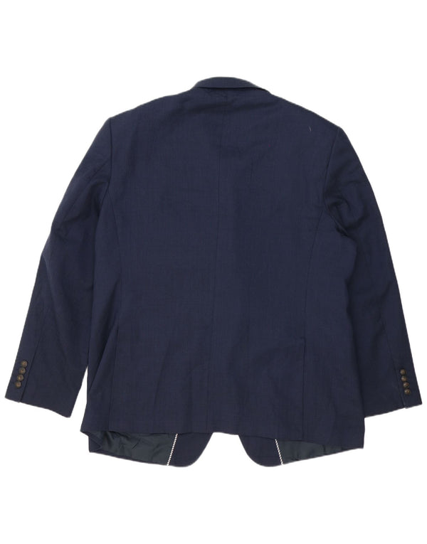 Marks & Spencer Herre 2-knaps blazerjakke UK 46 XL Marineblå polyester