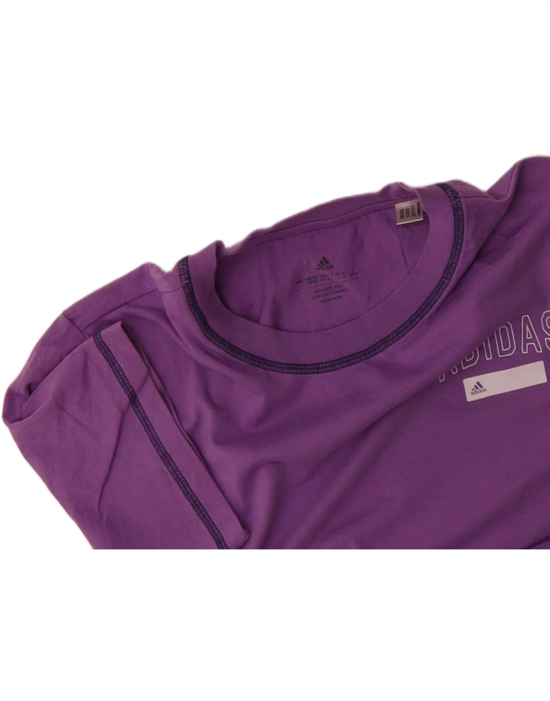 ADIDAS Womens T-Shirt Top UK 14 Large Purple Vintage Adidas and Second-Hand Adidas from Messina Hembry 