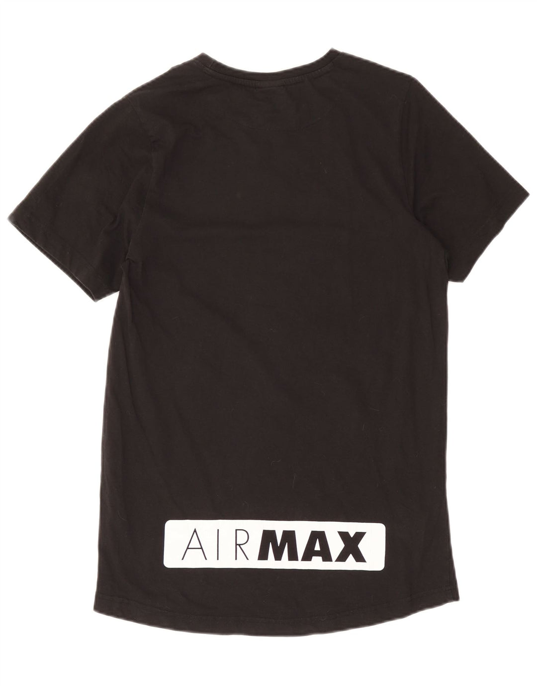 Nike Herre Air Max Grafisk T-shirt Top Medium Sort Bomuld
