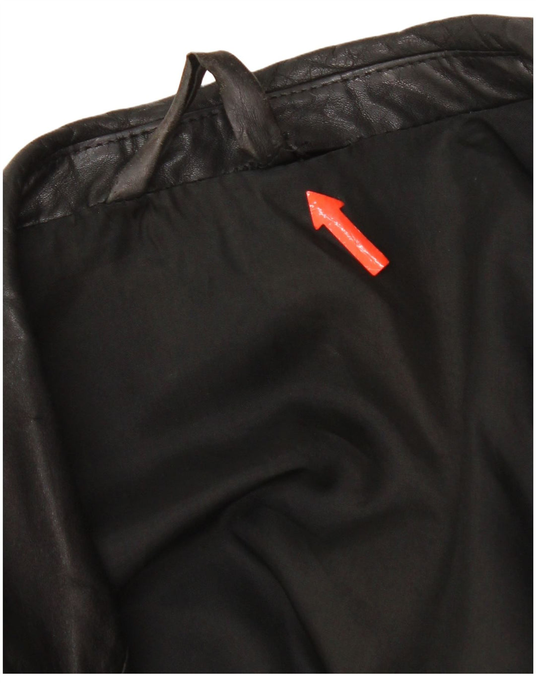 Vintage Herre Læderjakke UK 38 Medium Sort Læder