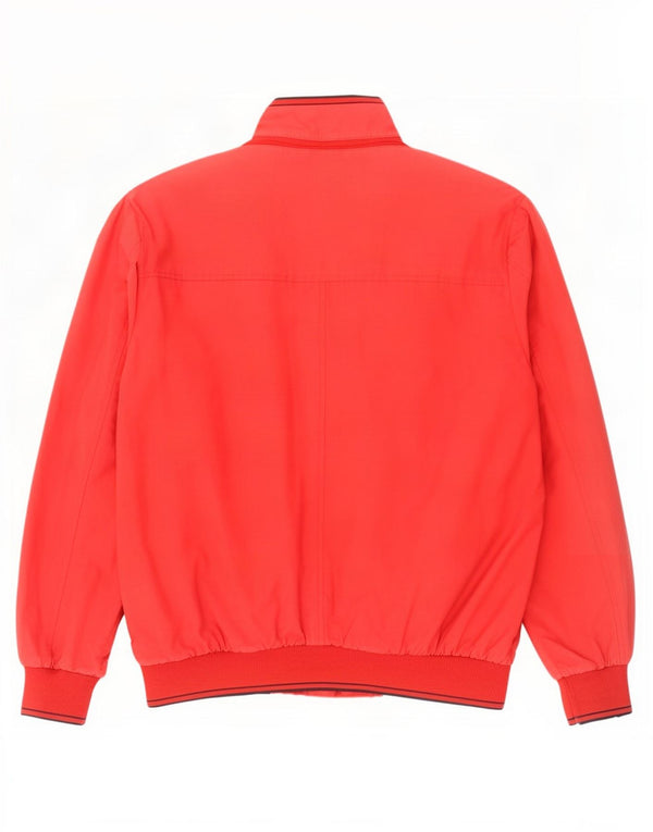 Geox Herre Respira Bomber Jacket UK 44 2XL Rød Bomuld