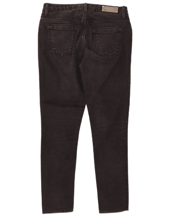 ZARA Womens Crop Slim Jeans EU 38 Small W28 L26 Black Bomuld