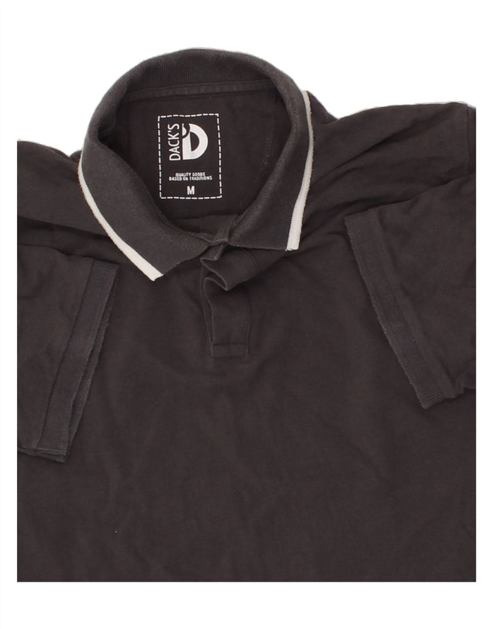 DACK'S Mens Polo Shirt Medium Green Cotton Vintage Dack's and Second-Hand Dack's from Messina Hembry 