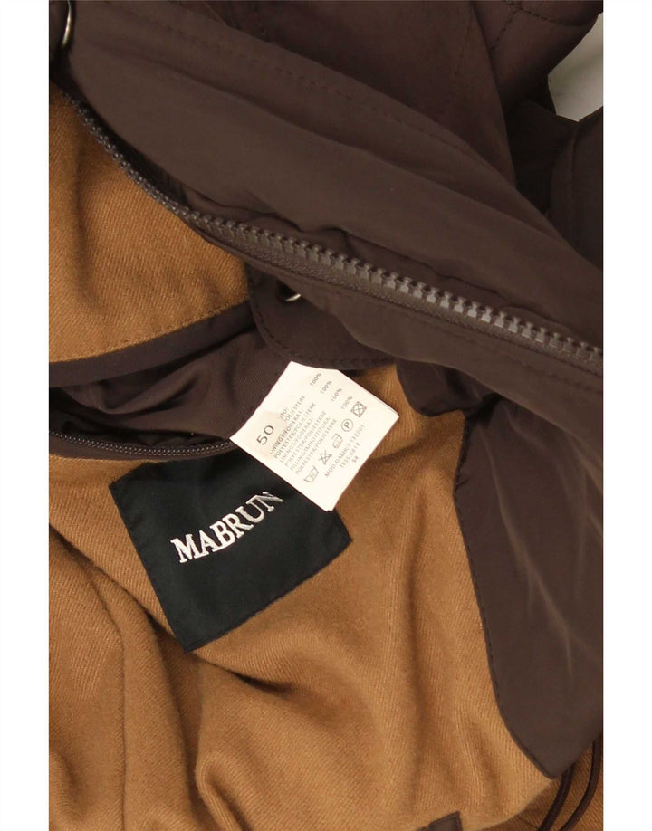 Mabrun Herre quiltet jakke IT 50 Stor brun polyester