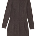 Zara Dame Jumper Dress UK 8 Lille Grå Bomuld