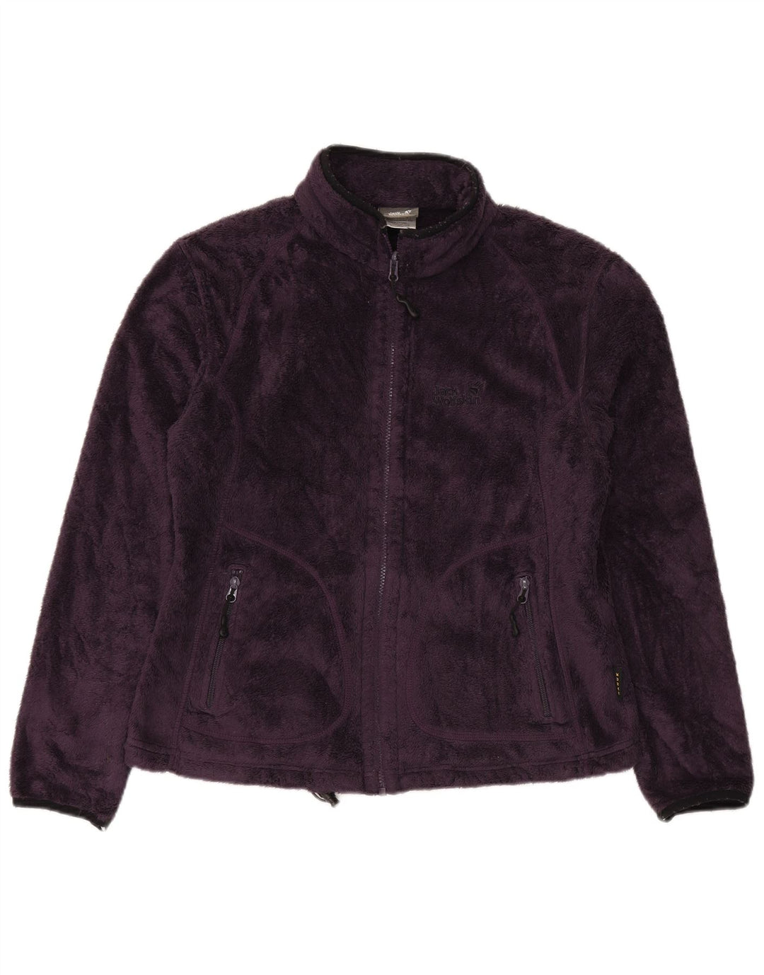 Jack Wolfskin Dame Fleecejakke UK 16 Stor Lilla Polyester