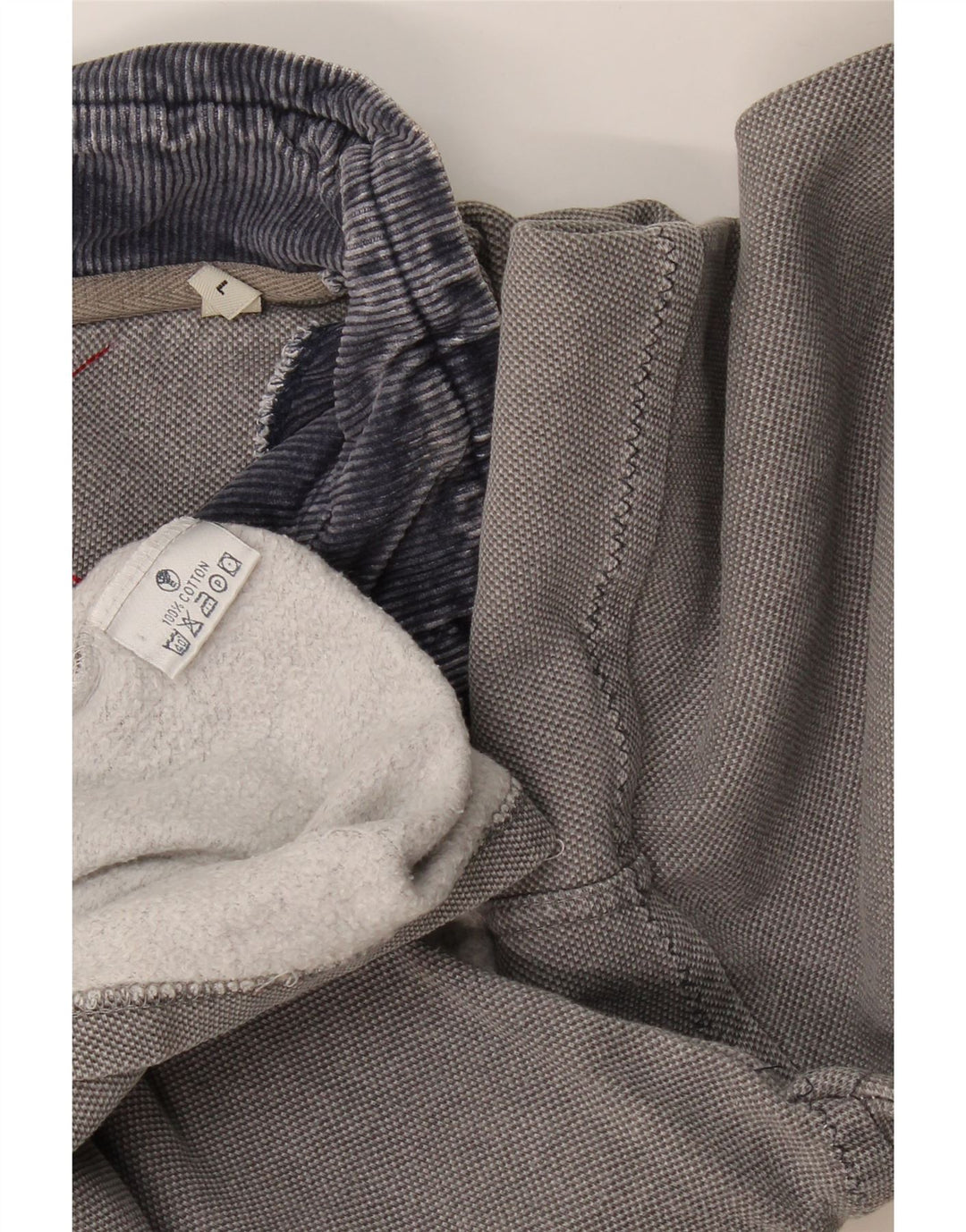 Fat Face Herre Zip Neck Sweatshirt Jumper Stor Grå Bomuld