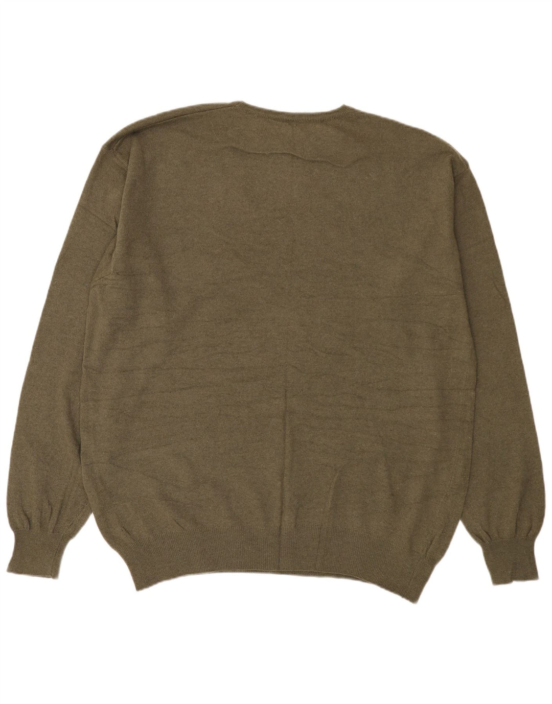 Kappa Herre Crew Neck Jumper Sweater 3XL Khaki Wool