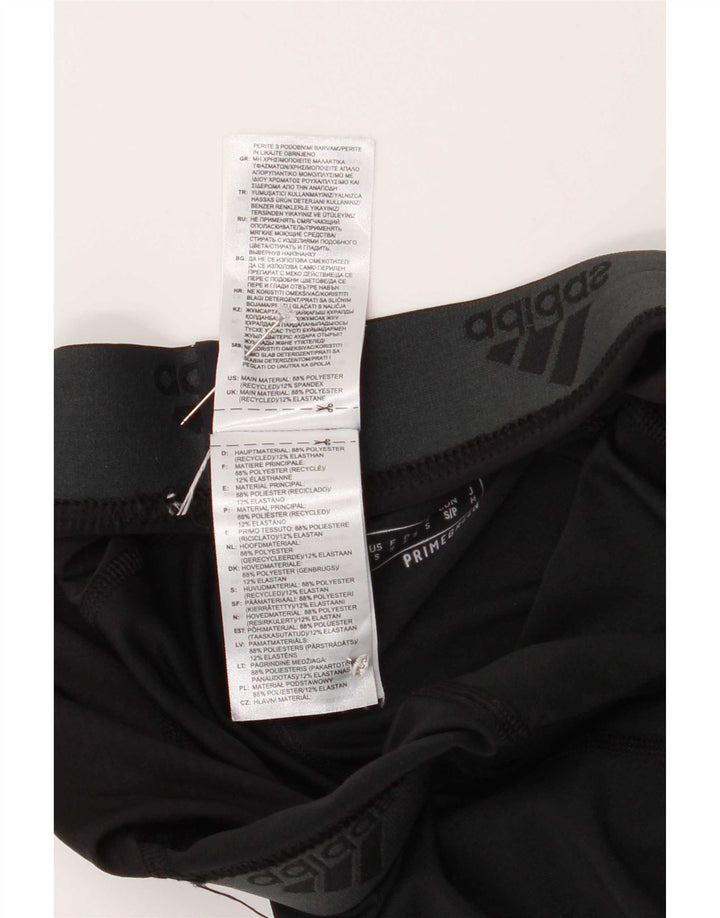 Adidas Graphic Leggings til kvinder UK 10 Small Black Polyester