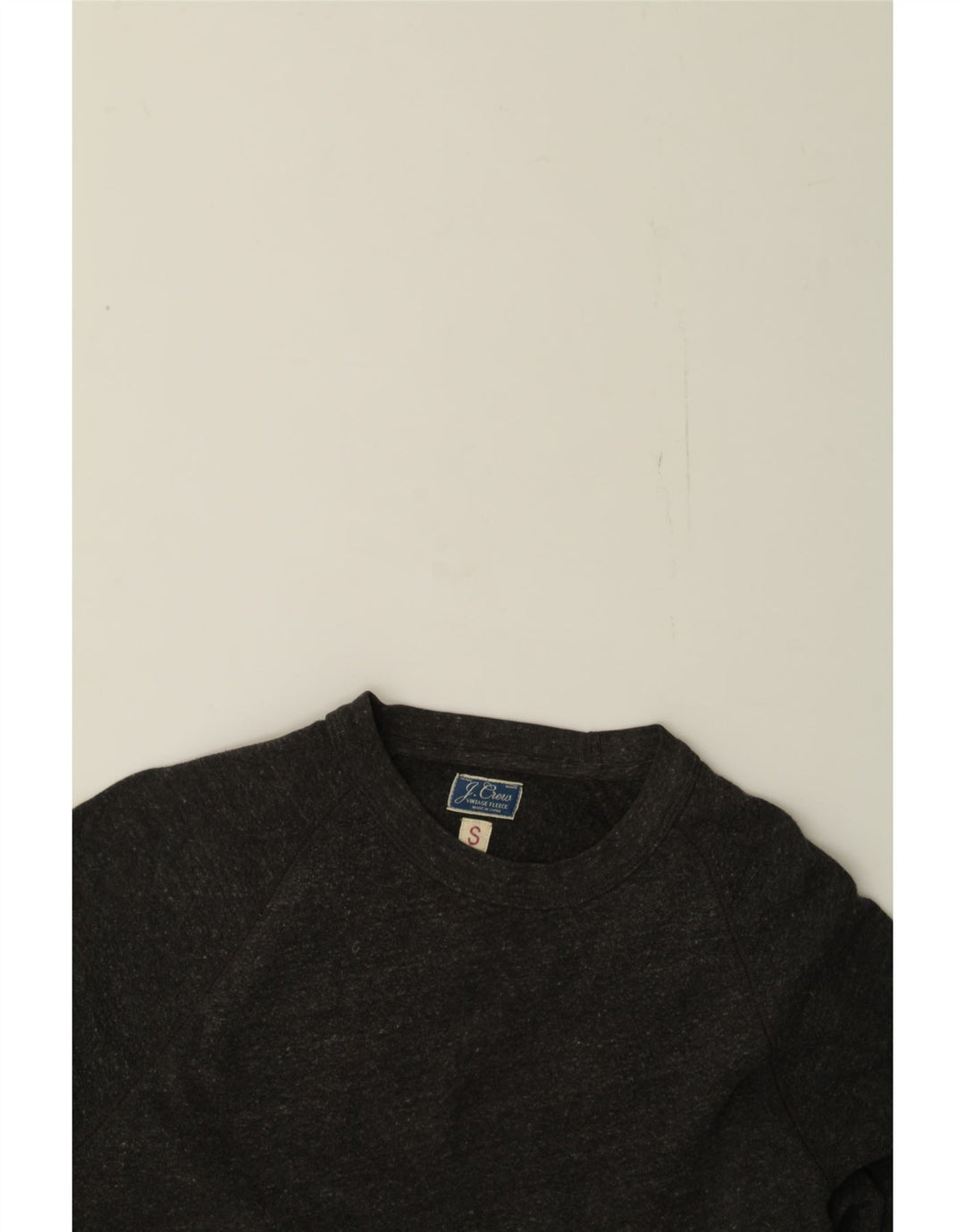J. CREW Mens Sweatshirt Jumper Small Grey Flecked Cotton Vintage J. Crew and Second-Hand J. Crew from Messina Hembry 