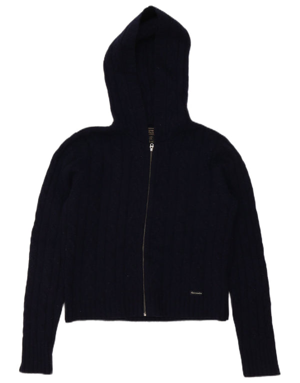 Abercrombie & Fitch Sweater med hætte til kvinder UK 16 Large Navy Blue