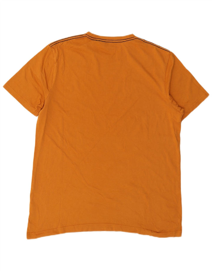 Mountain Warehouse Herre Grafisk T-Shirt Top Stor Orange Bomuld