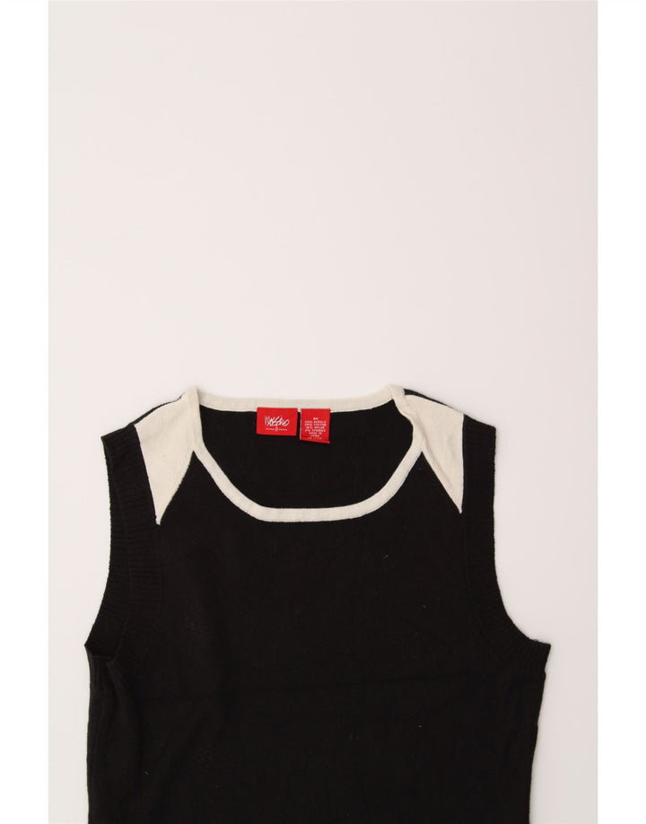 MOSSIMO Womens Vest Tank Top UK 12 Medium Black Acrylic Vintage Mossimo and Second-Hand Mossimo from Messina Hembry 