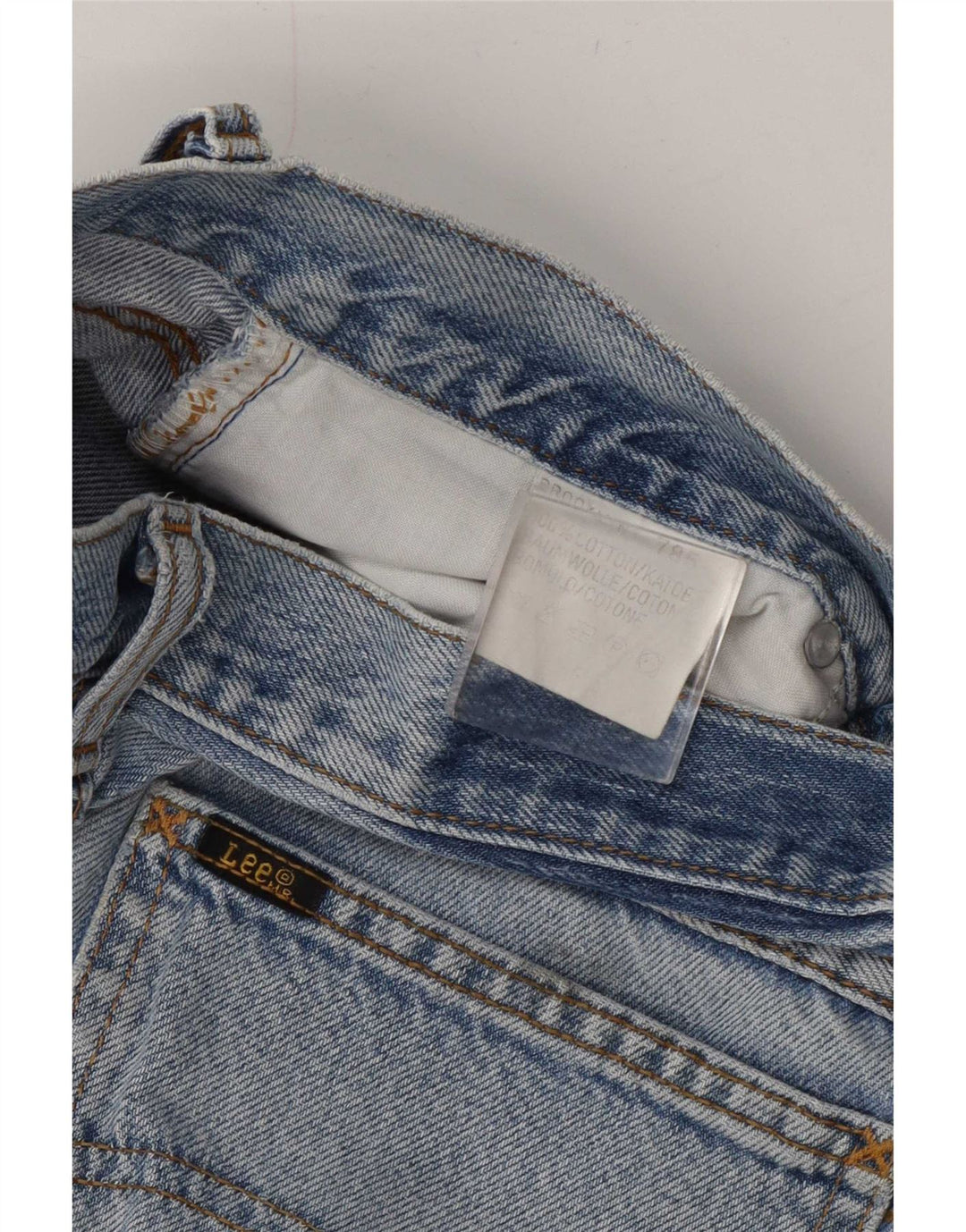 Lee Dame Brooklyn Straight Jeans W32 L30 Blå Bomuld