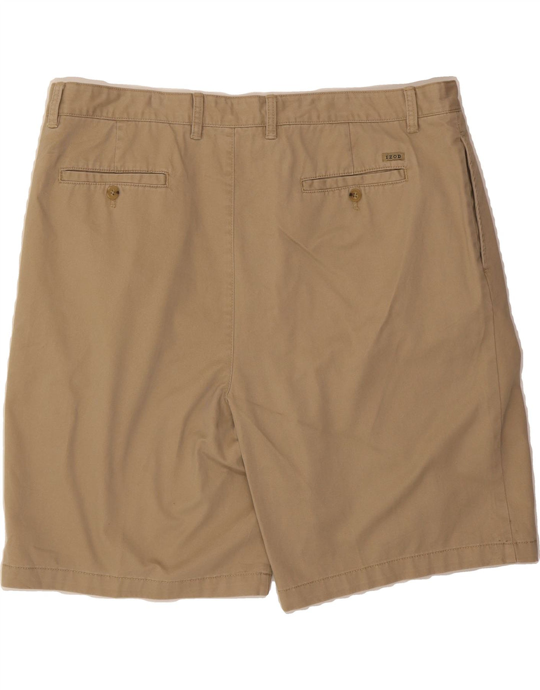 IZOD Mens Pegged Chino Shorts W42 2XL Beige Cotton Vintage Izod and Second-Hand Izod from Messina Hembry 