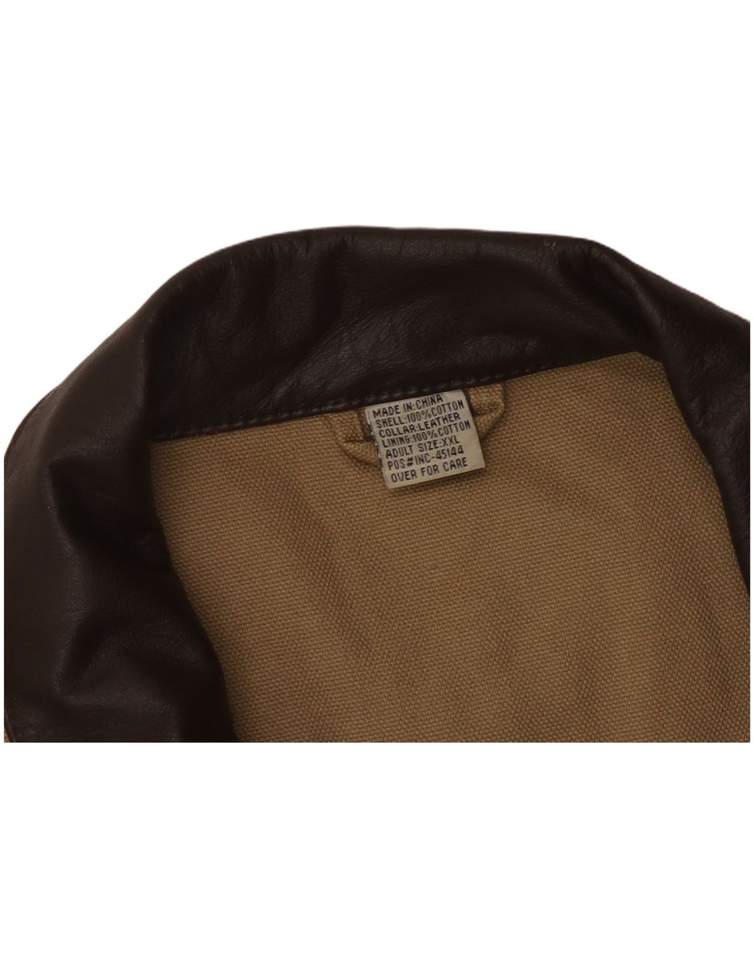 Vintage Herre Utility Jacket UK 44 2XL Beige Colourblock Bomuld