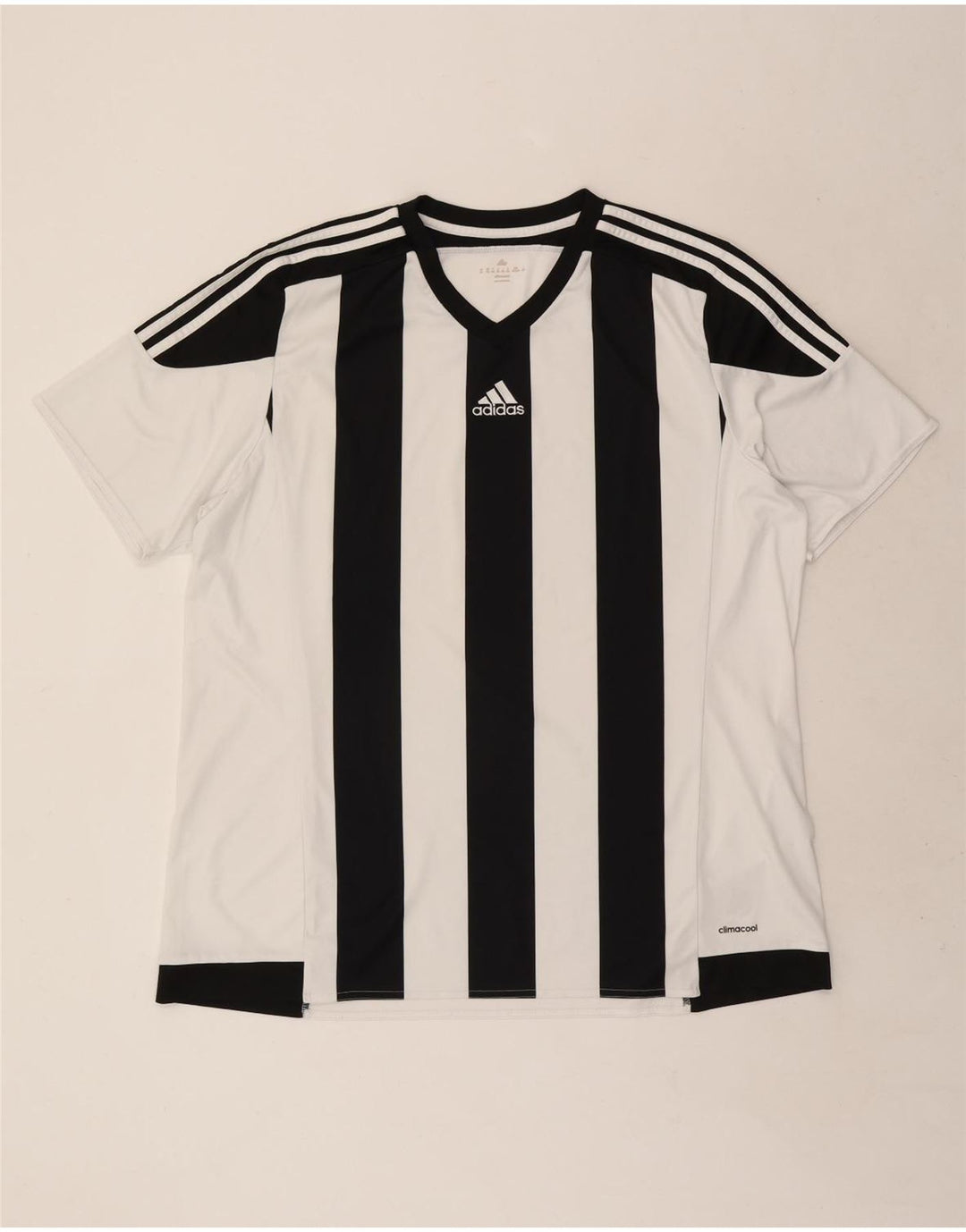Adidas Herre Climacool T-Shirt Top 2XL Hvid Colourblock Polyester