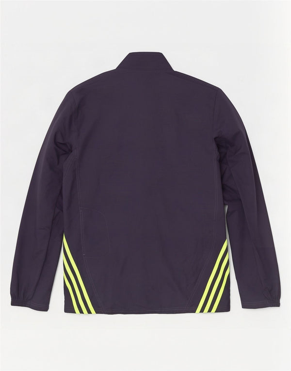 Adidas Mens Tracksuit Top Jacket Small Navy Blue Polyester