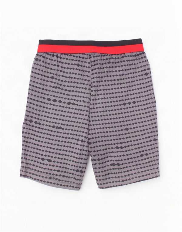 Adidas Boys Sports Shorts 13-14 år Grå geometrisk polyester