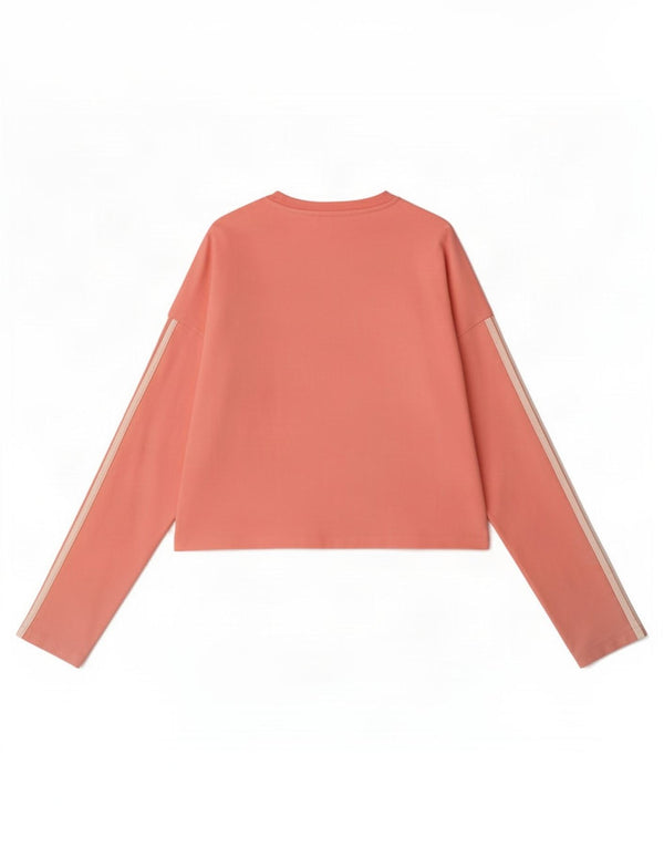 Adidas Girl Top Langærmet 10-11 år Pink Bomuld