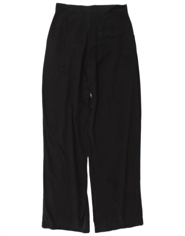 Marks & Spencer Womens Pegged Chino-bukser Small W26 L34 Black Lyocell