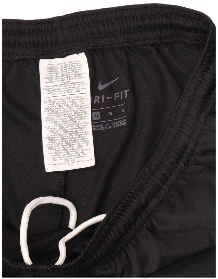 Nike drenge Dri Fit træningsdragt bukser 13-14 år XL sort polyester