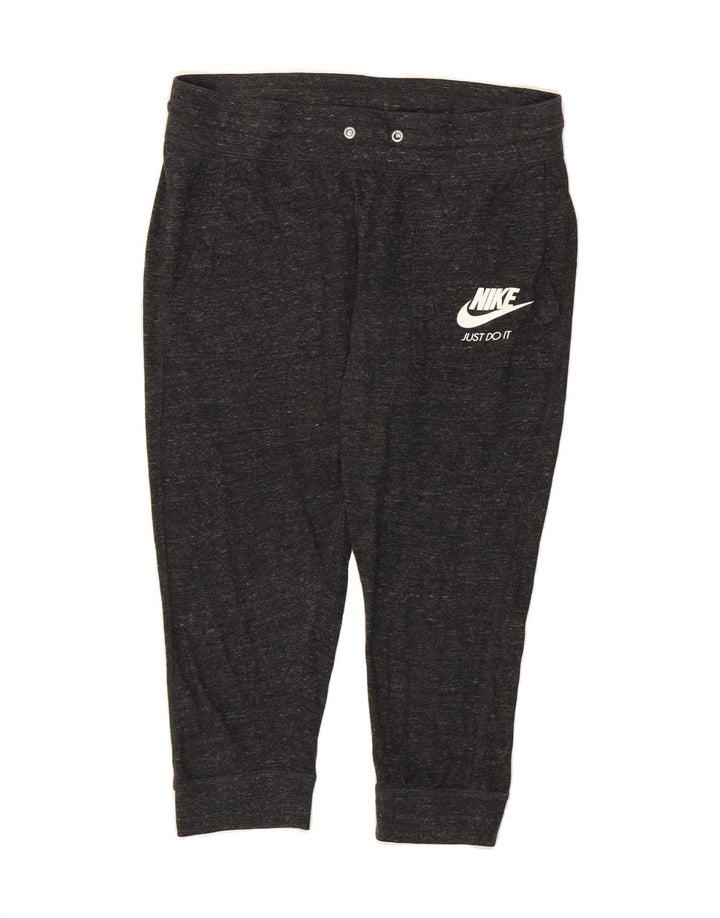 NIKE Womens Capri Tracksuit Trousers Joggers UK 14 Medium  Grey Cotton Vintage Nike and Second-Hand Nike from Messina Hembry 