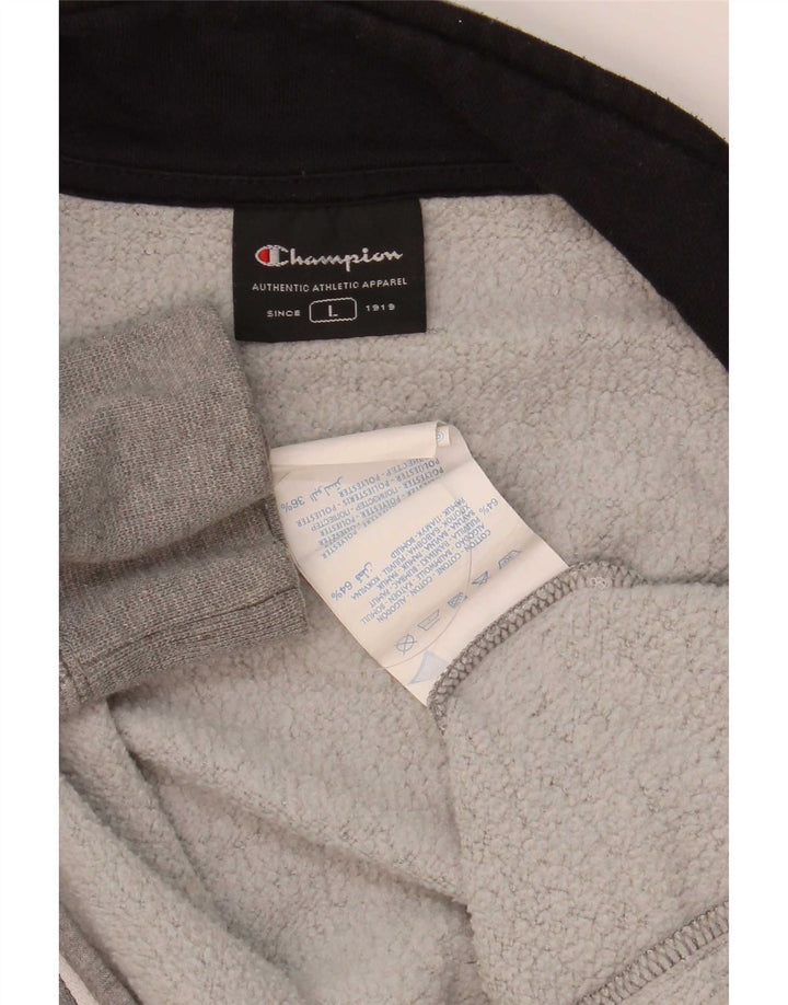 Champion Womens træningsdragt Topjakke UK 16 Large Grey Flecked Bomuld