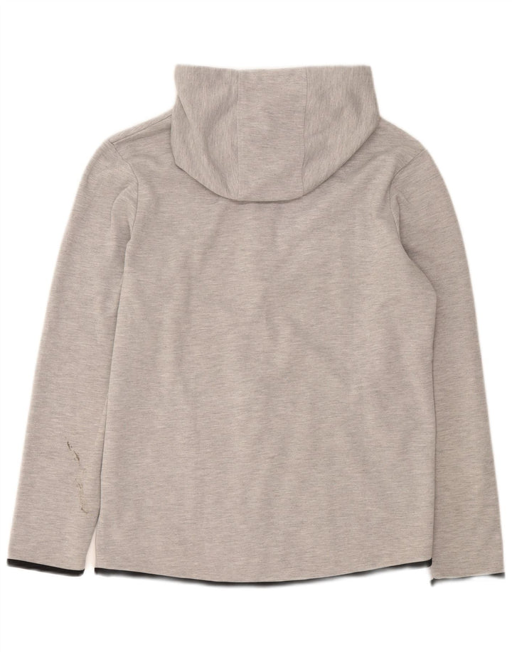 Jack & Jones Hættetrøje med lynlås til mænd mellemgrå polyester