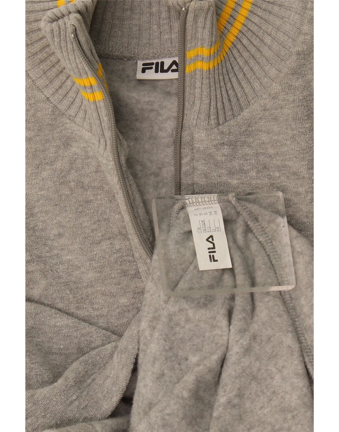 Fila Womens Longline Oversized Cardigan Sweater UK 10 Small Grey Bomuld
