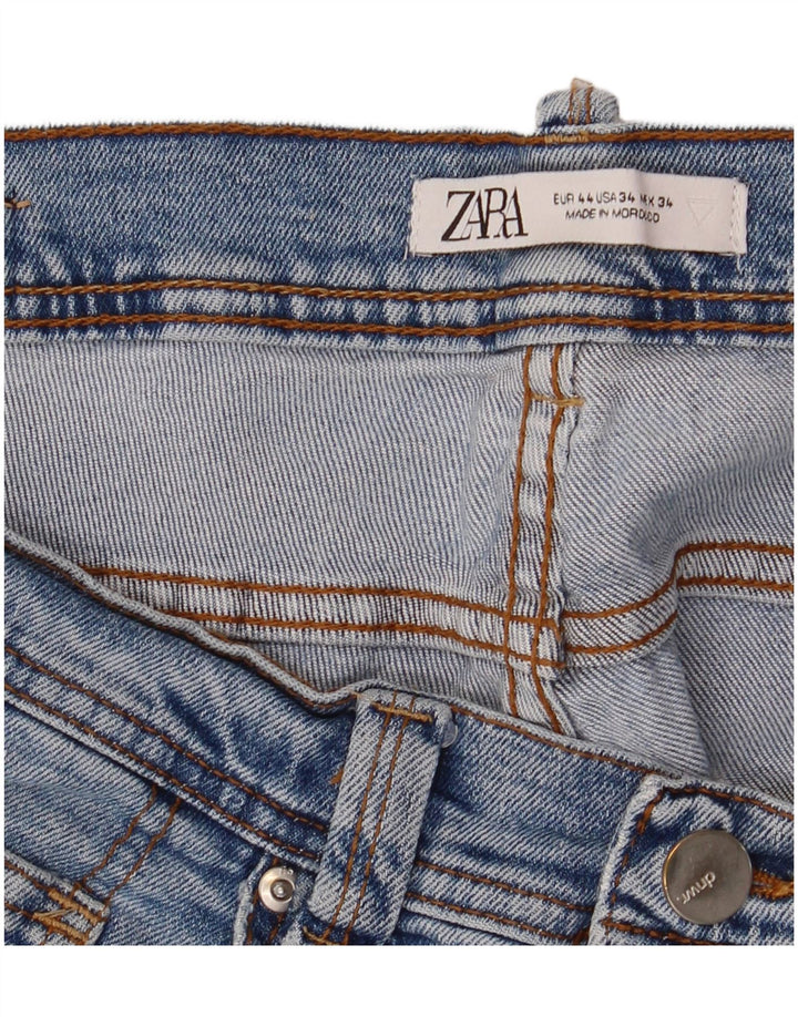 Zara Herre Slim Jeans EU 44 Large W34 L30 Blå
