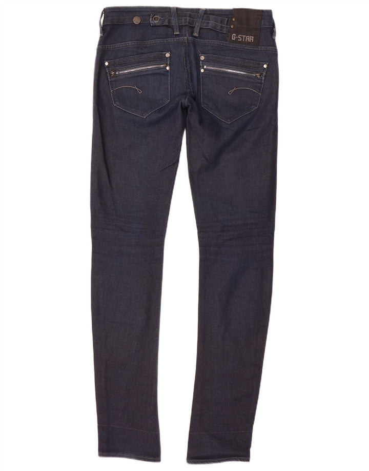 G-STAR Dame Skinny Jeans W26 L32 Marineblå Bomuld
