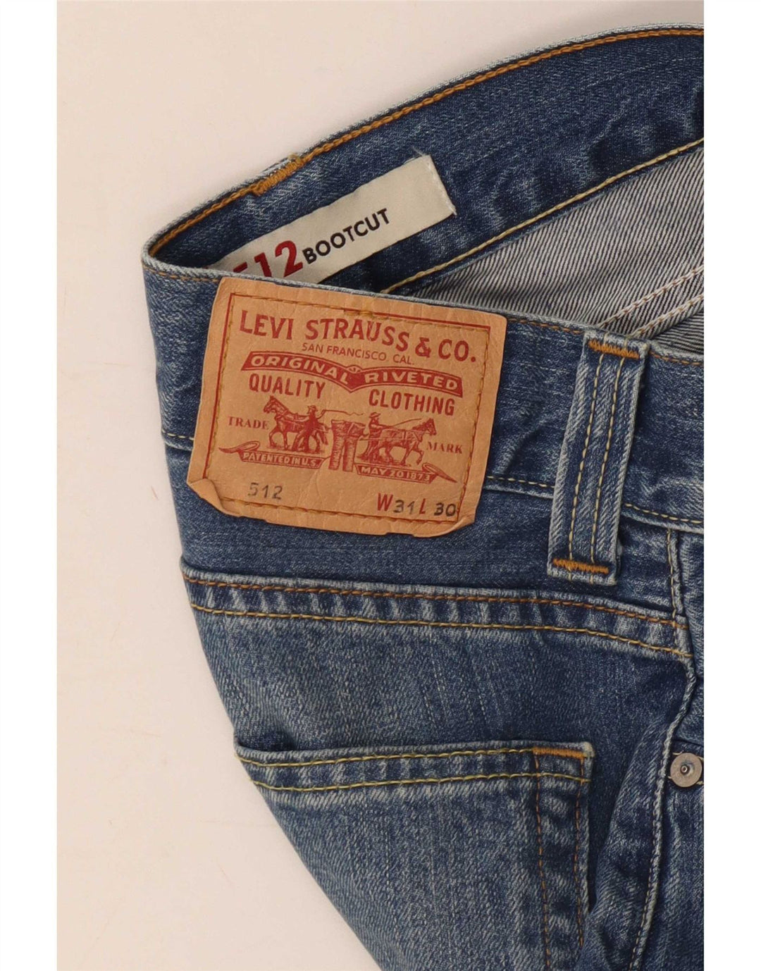 Levi's Herre 512 denimshorts W31 Medium Blue