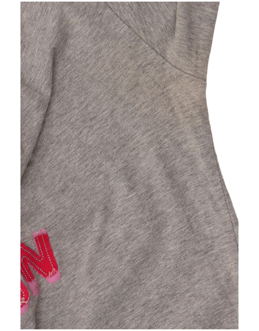 Champion Womens Heritage Fit grafisk top 3/4 ærmer UK 14 mellemgrå