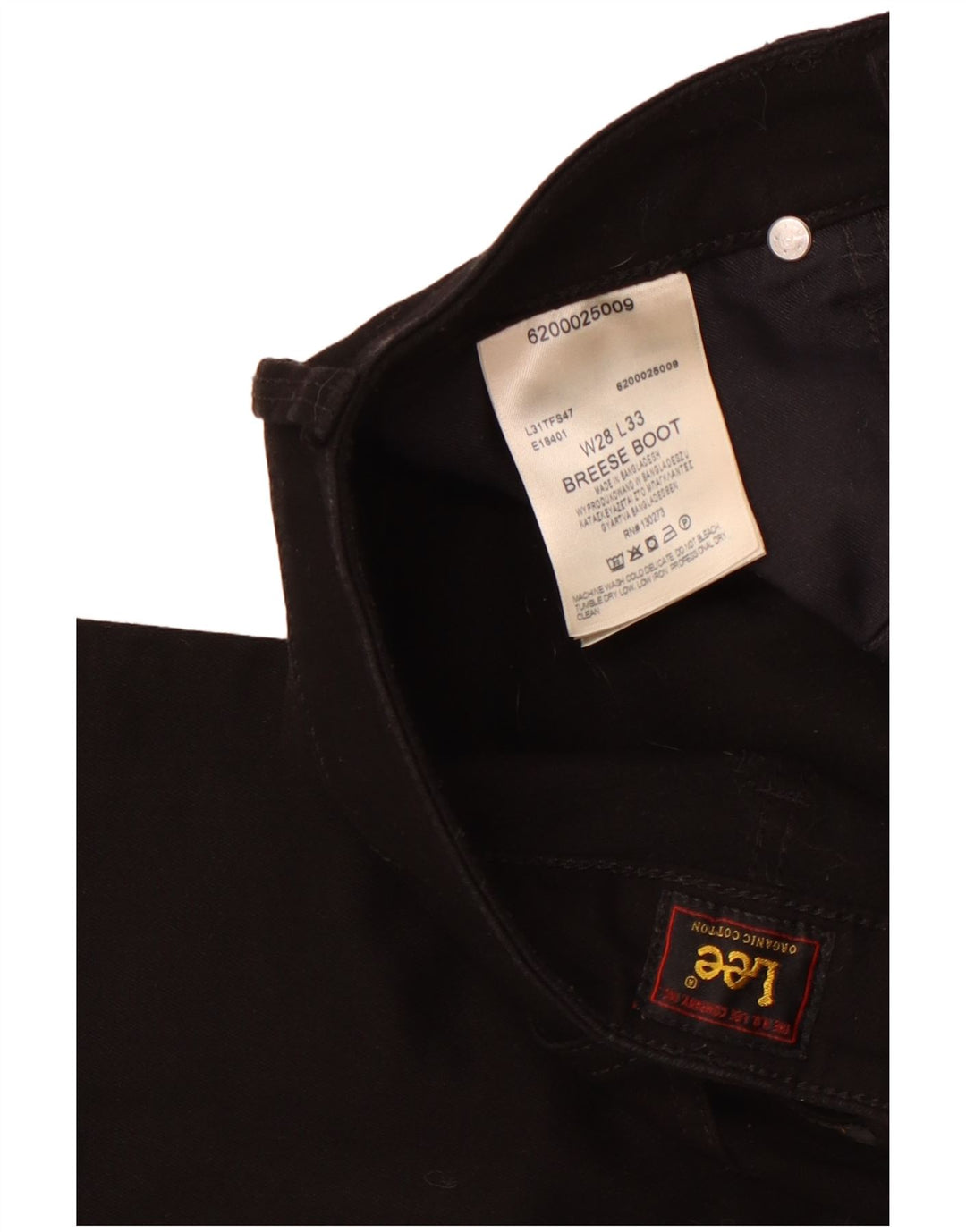 Lee Dame Breese Bootcut Jeans W28 L33 Sort Bomuld