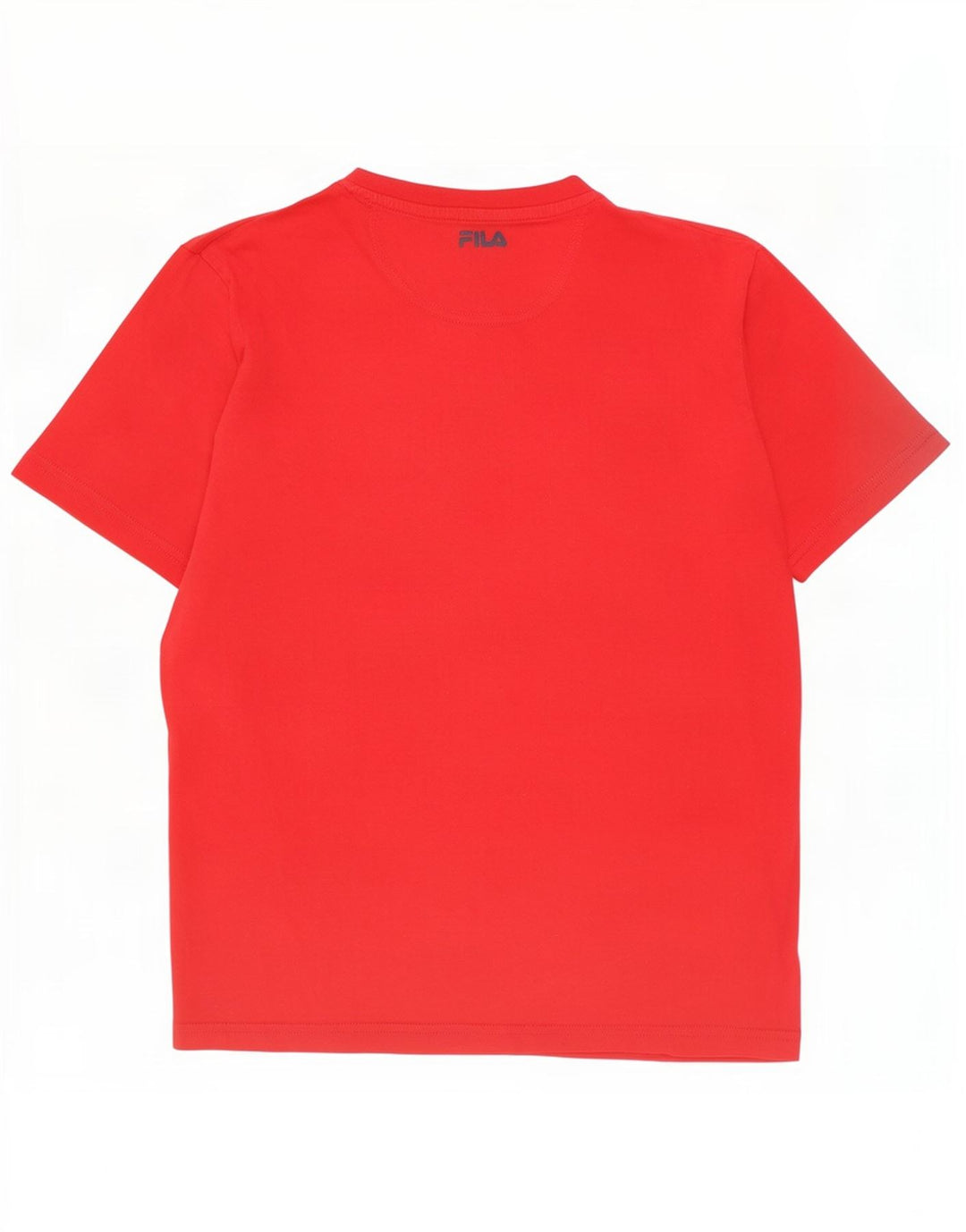 Fila Herre Grafisk T-Shirt Top Medium Rød Bomuld