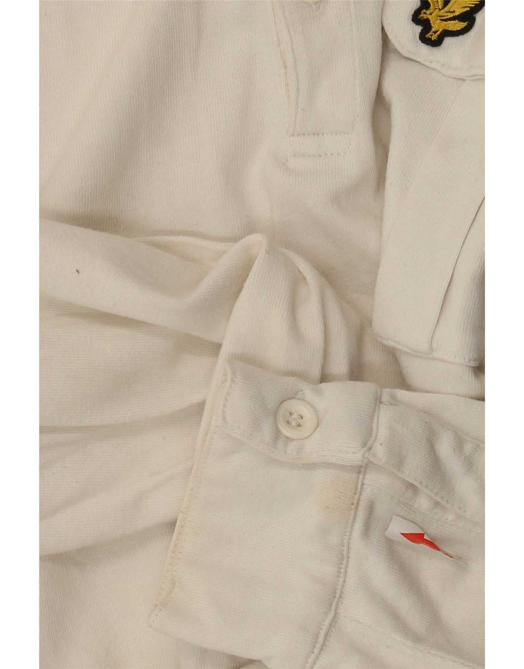 Lyle & Scott Langærmet Regular Polo Shirt Medium Off White Bomuld
