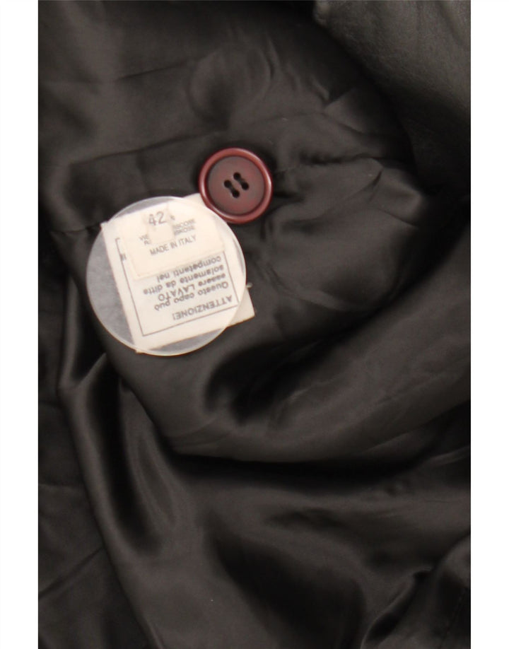 Vintage læderfrakke til kvinder IT 42 Medium sort læder