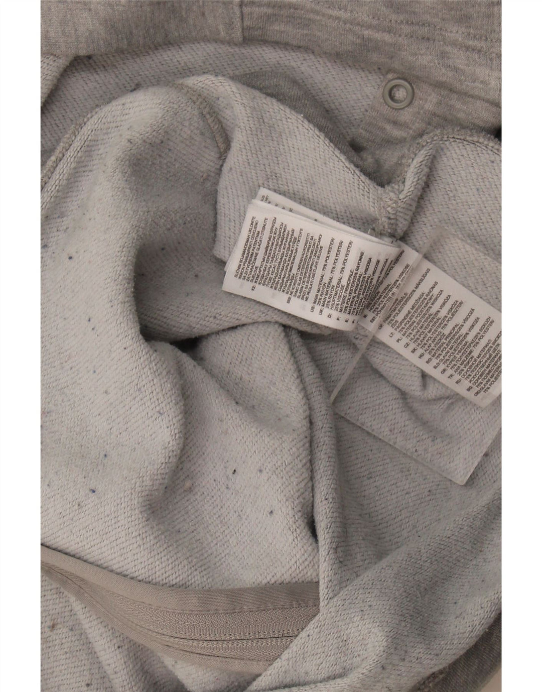 Adidas Hættetrøje med lynlås til mænd XL Grå polyester