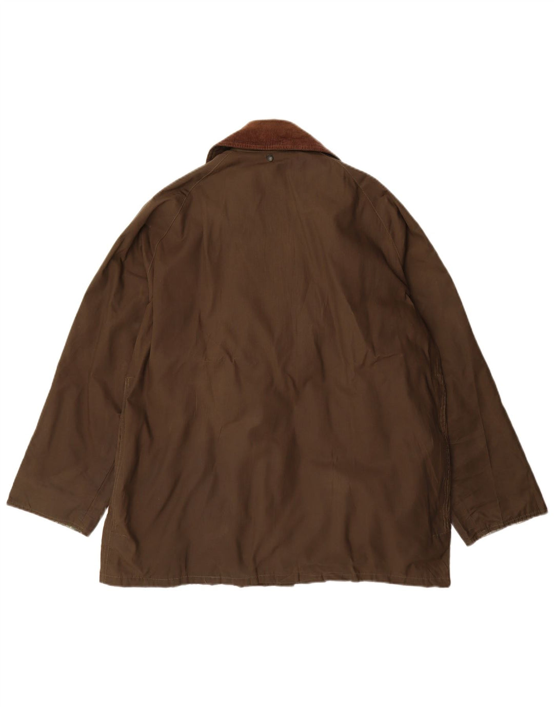 Vintage Herre Loose Fit vokset bomuldsjakke UK 36 Small Khaki Polyester