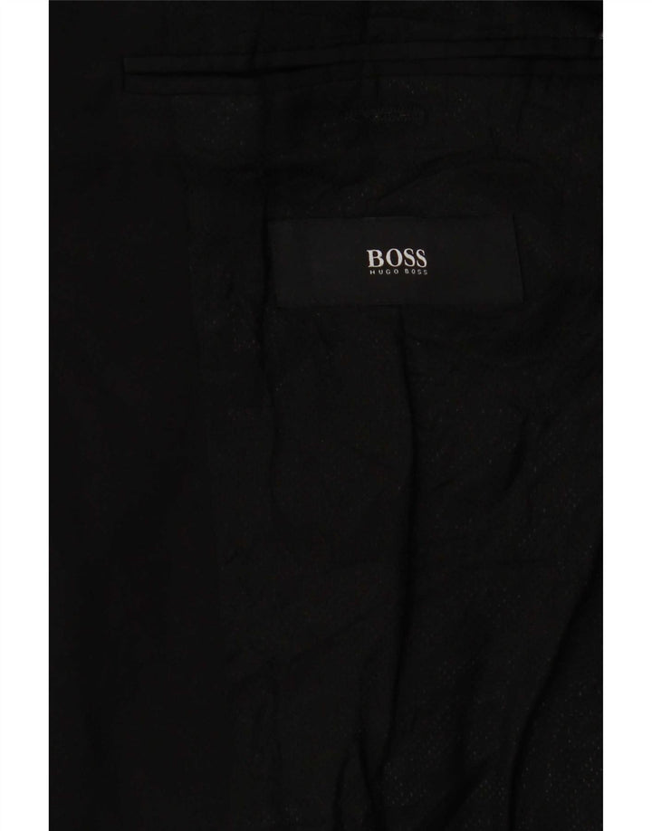 Hugo Boss Herre 2-knaps blazerjakke UK 38 Medium Sort