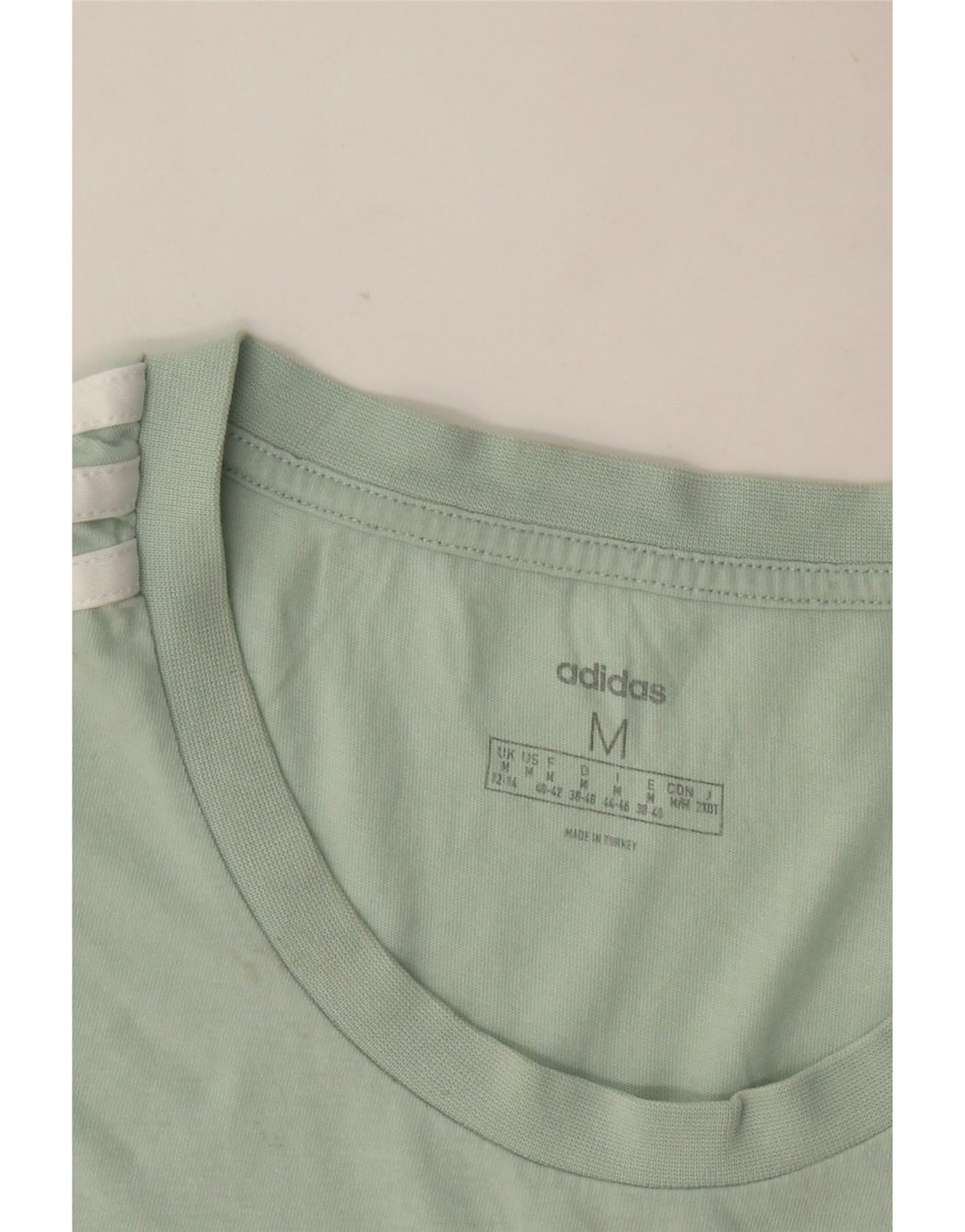 Adidas Dame T-Shirt Top UK 12/14 Medium Green