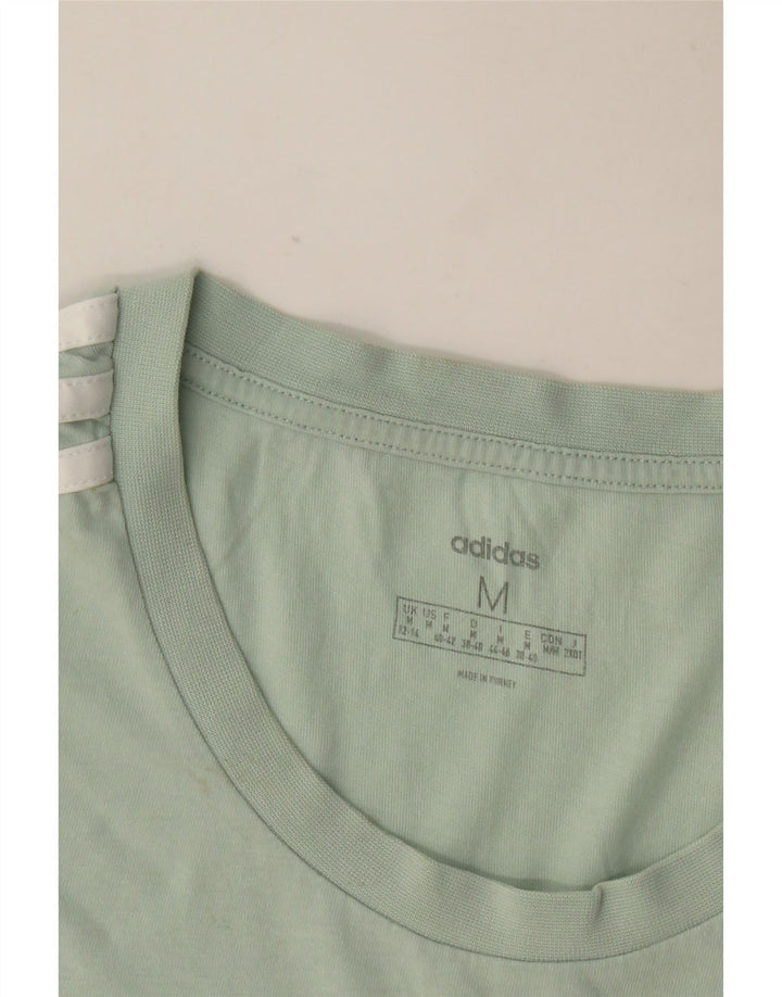 Adidas Dame T-Shirt Top UK 12/14 Medium Green